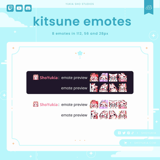 Kitsune Emotes