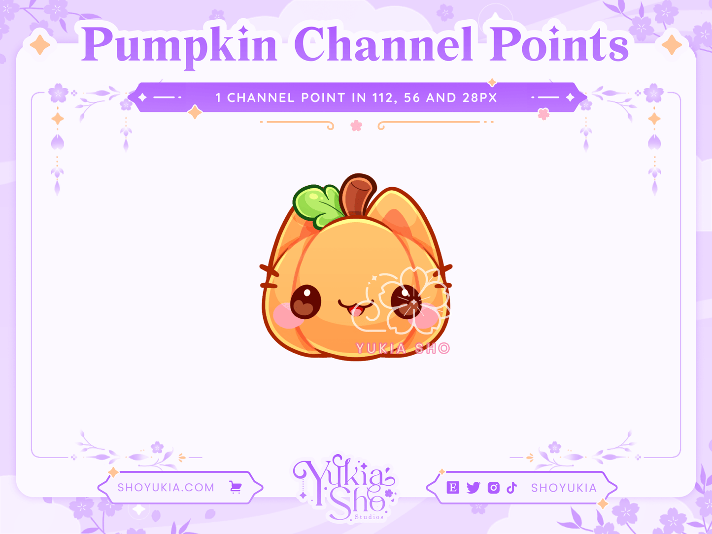 Kitten Pumpkin Channel Points - Yukia Sho Studios