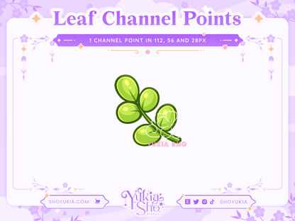 Leaf Channel Points (Green) - Yukia Sho Studios