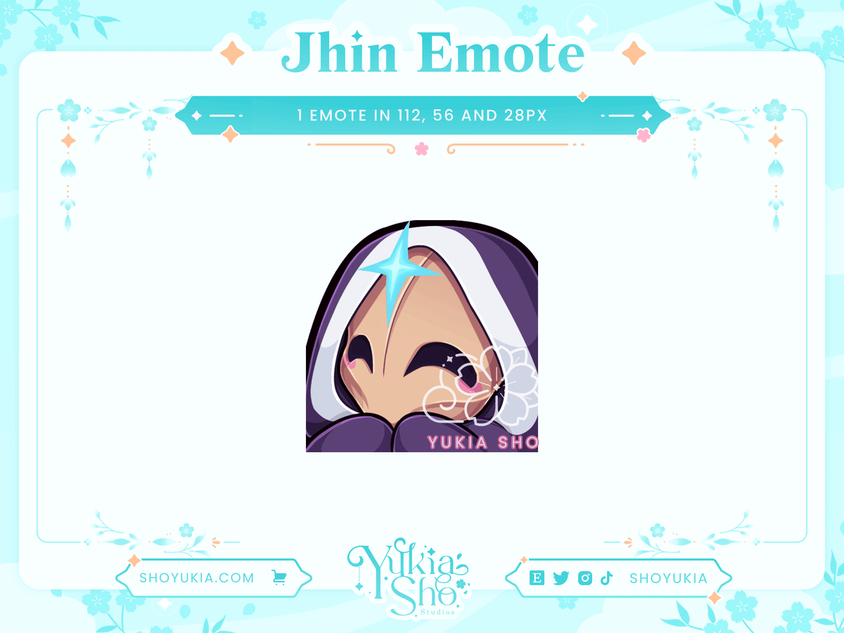 League of Legends Jhin Emotes para Twitch/Discord – Yukia Sho Studios Ltd.