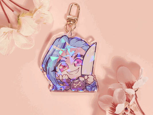 League of Legends Jinx 2.5" Acrylic Keychain Charm - Yukia Sho Studios Ltd.