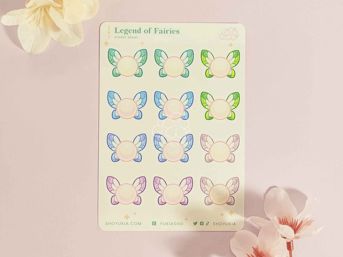 Legend of Fairies Mini Sticker Sheet