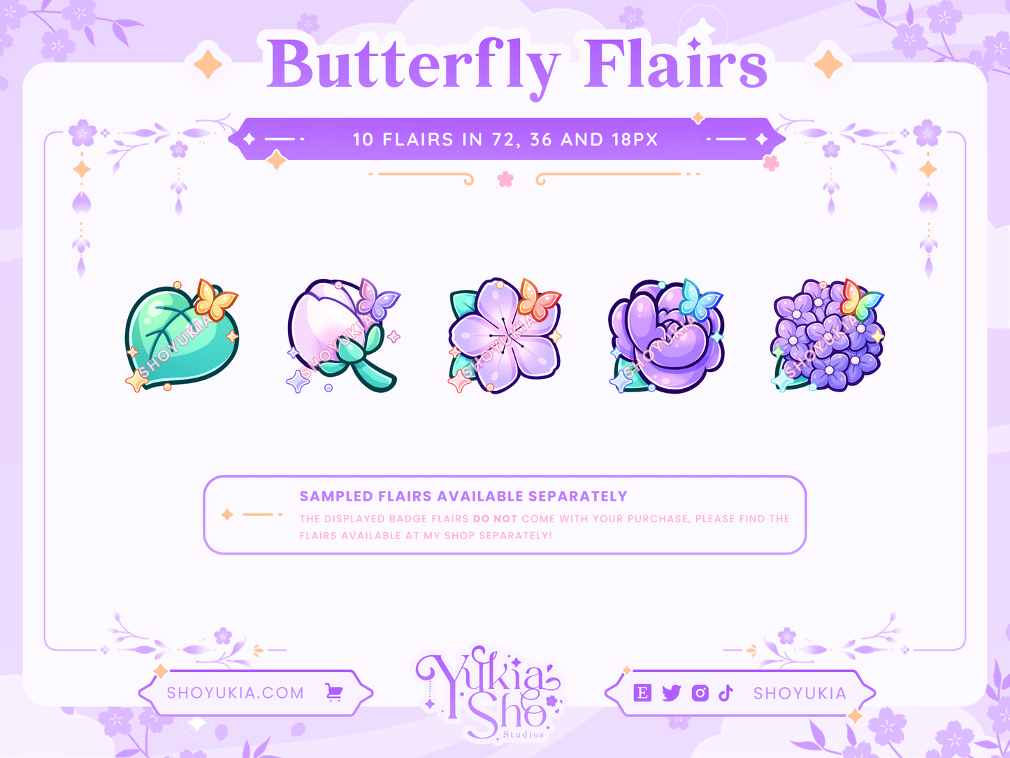 Little Garden Sub Badges - Yukia Sho Studios Ltd.