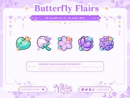 Little Garden Sub Badges - Yukia Sho Studios Ltd.