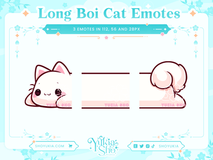 LongBoi Cat Emote (Horizontal) - Yukia Sho Studios