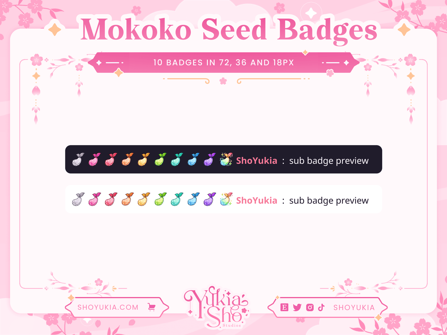 Lost Ark Mokoko Seed Sub Badges - Yukia Sho Studios