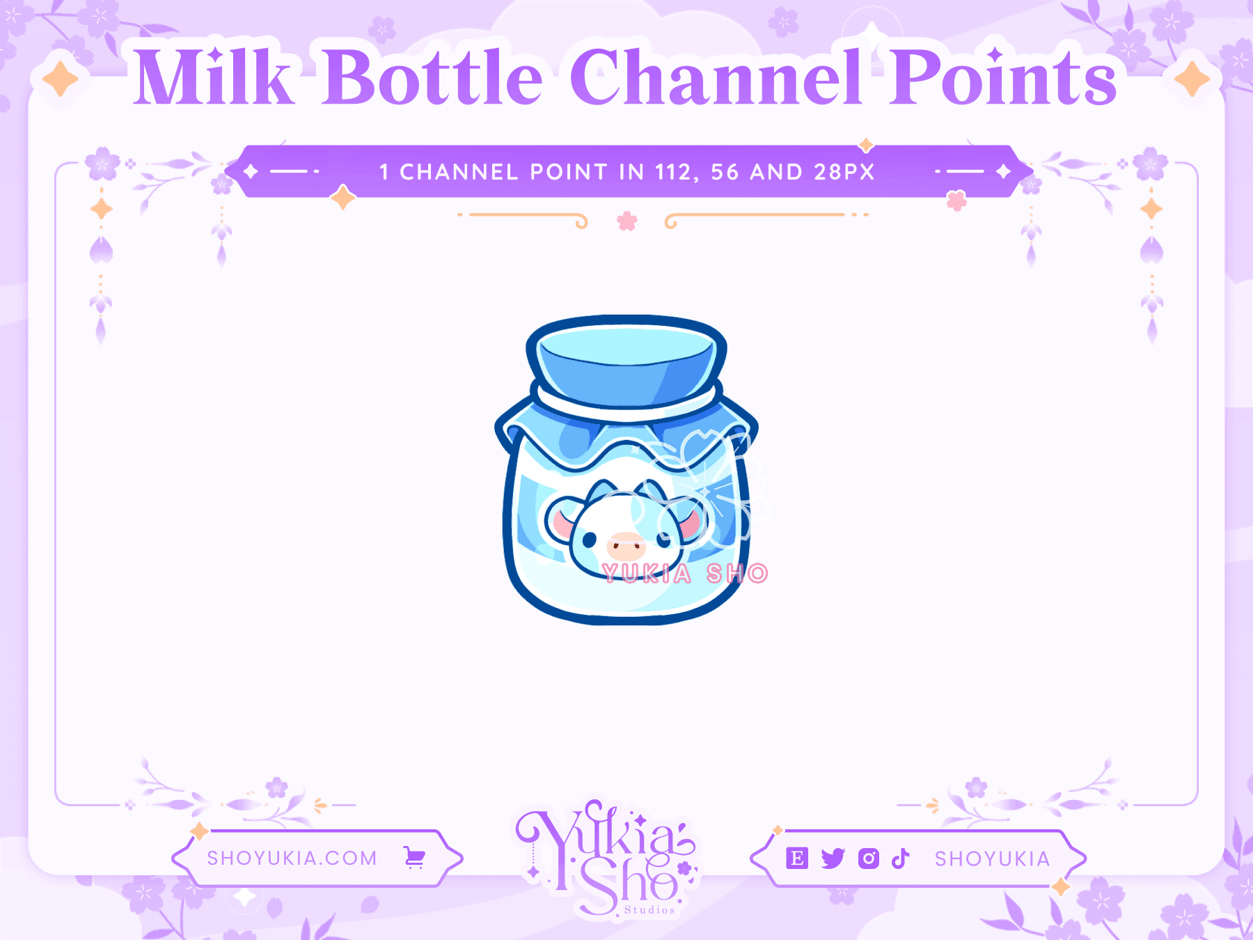 Milk Bottle Channel Points - Yukia Sho Studios Ltd.