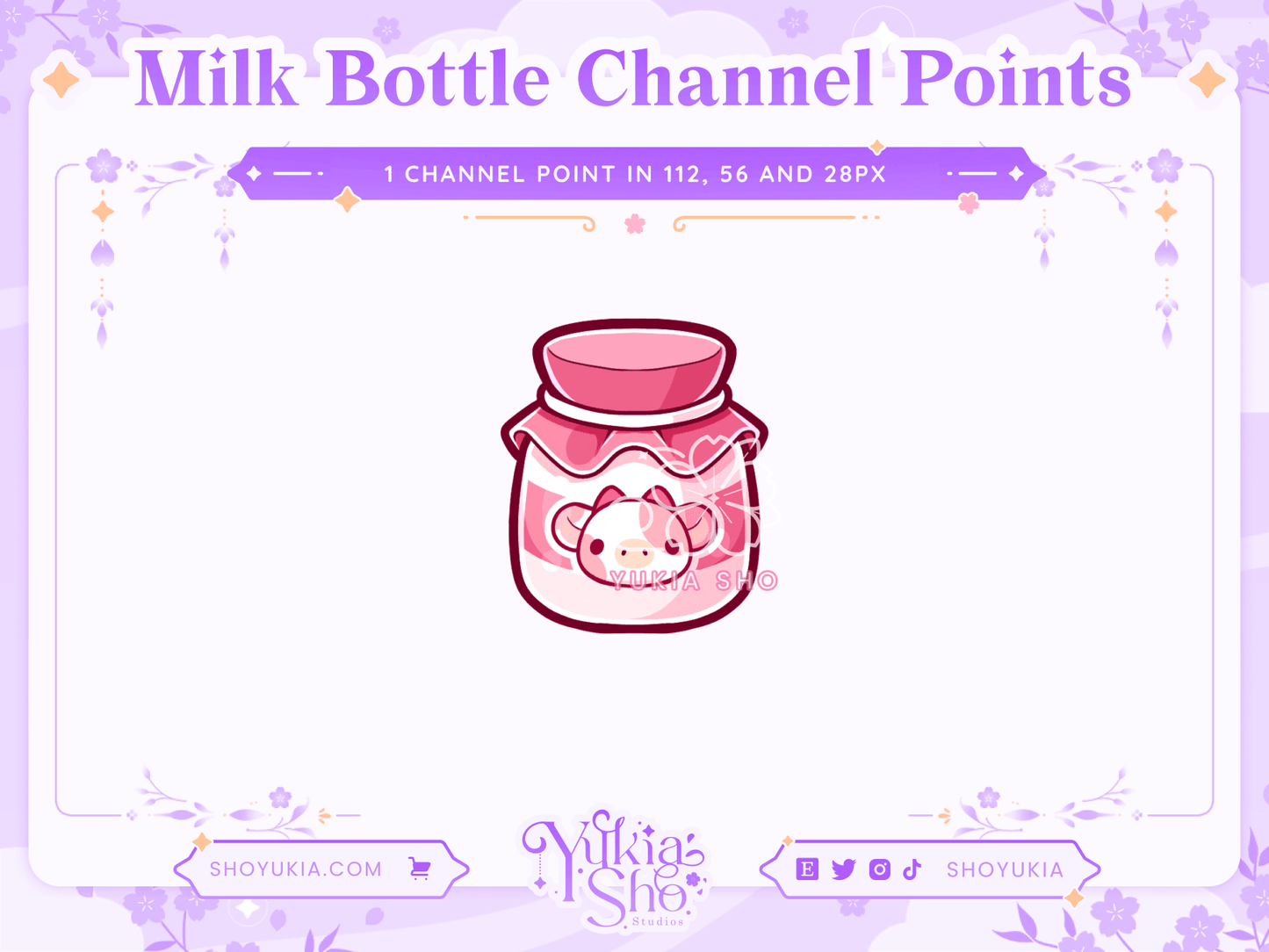 Milk Bottle Channel Points - Yukia Sho Studios Ltd.