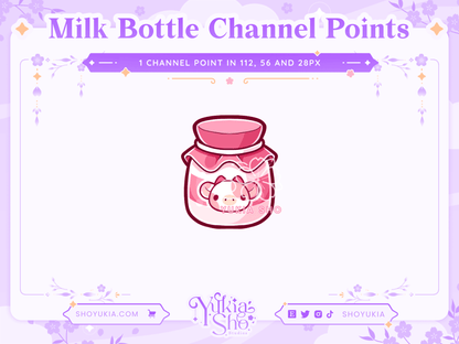 Milk Bottle Channel Points - Yukia Sho Studios Ltd.