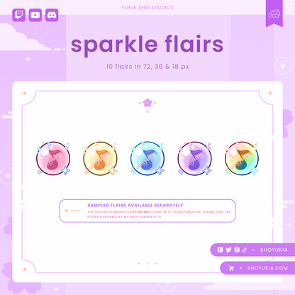 Music Notes Sub Badges