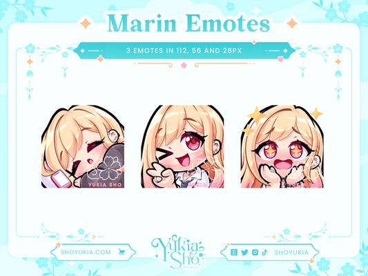 My Darling Marin Emotes - Yukia Sho Studios Ltd.