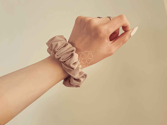 Nude Mini Scrunchie