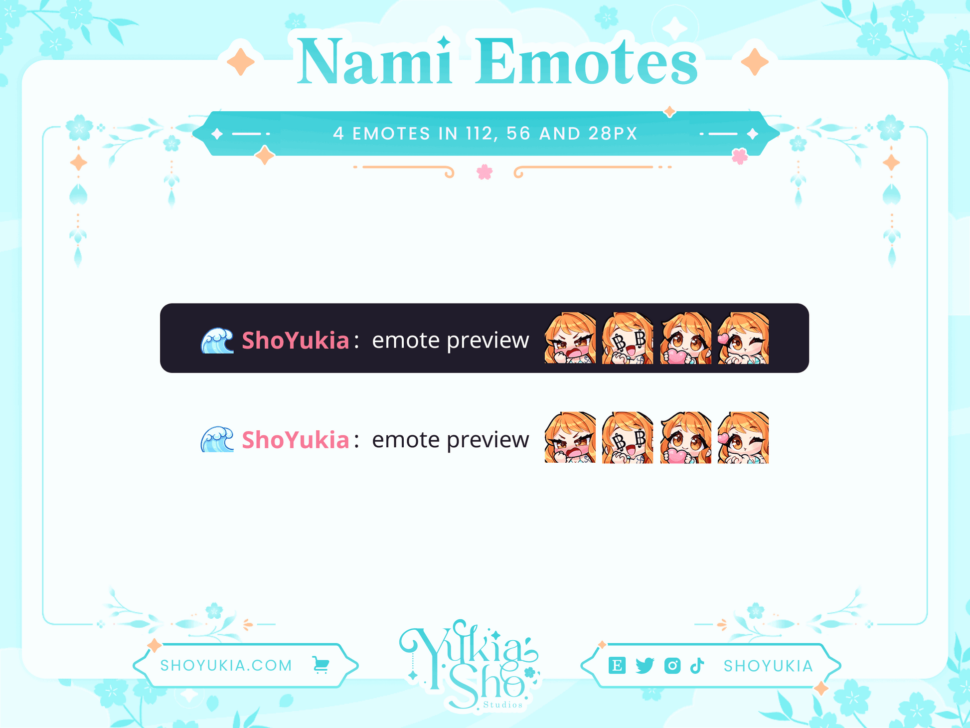 OP Nami Emotes - Yukia Sho Studios Ltd.