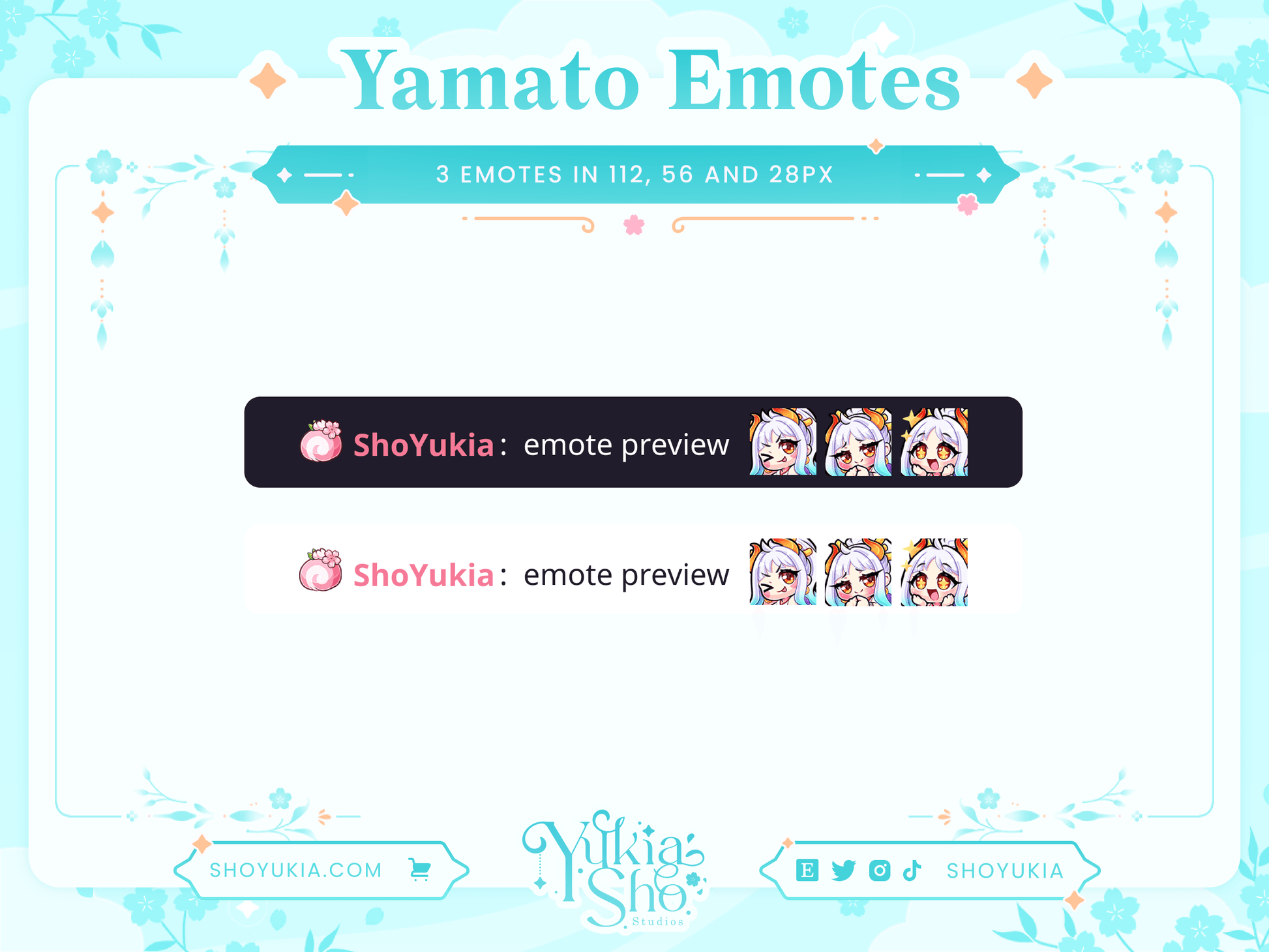 OP Yamato Emotes - Yukia Sho Studios Ltd.