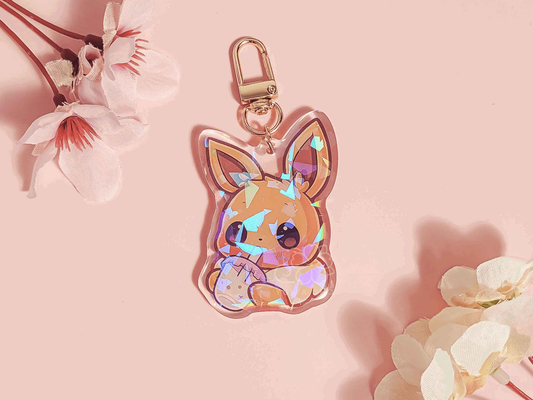 PKMN Eevie 2.5" Acrylic Keychain Charm