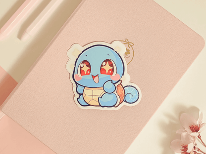 PKMN Gen 1 Starter 3" Vinyl Stickers - Yukia Sho Studios Ltd.