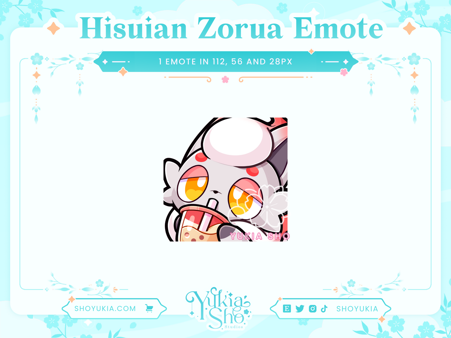 PKMN Hisuian Zoru Emotes - Yukia Sho Studios Ltd.