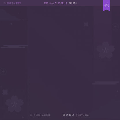 Minimal Aesthetic Stream Alerts (Purple)