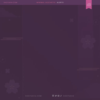 Minimal Aesthetic Stream Alerts (Pink)