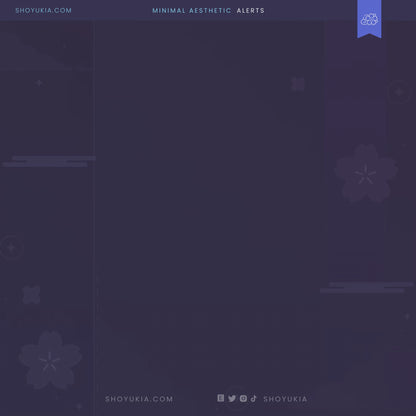 Minimal Aesthetic Stream Alerts (Blue)
