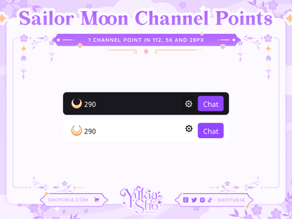 Sailor Moon Channel Points for Twitch - Yukia Sho Studios