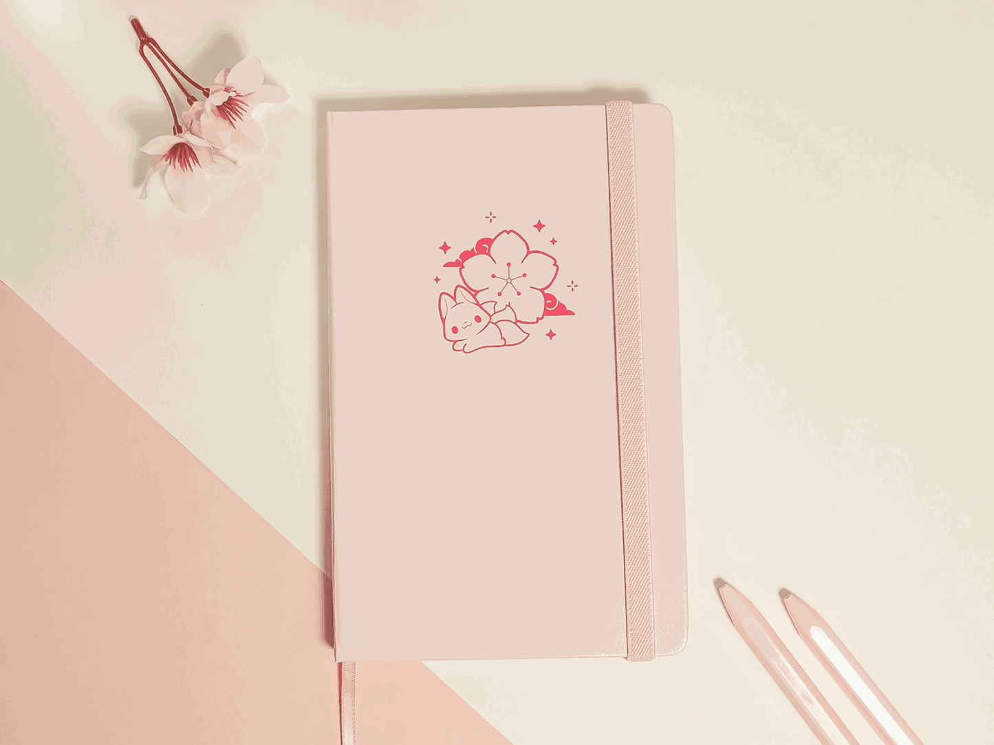 Sakura Kitsune A5 Bullet Journal - Yukia Sho Studios Ltd.