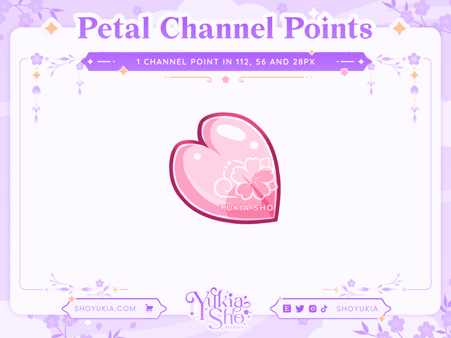 Sakura Petal Channel Points for Twitch - Yukia Sho Studios