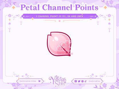 Sakura Petal Channel Points - Yukia Sho Studios