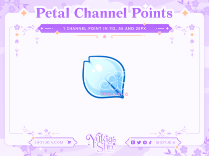 Sakura Petal Channel Points - Yukia Sho Studios