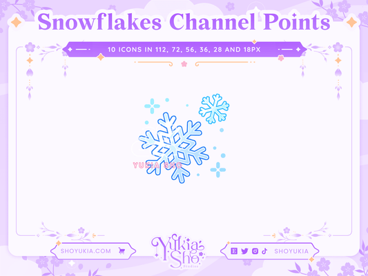 Snowflakes Channel Points for Twitch - Yukia Sho Studios Ltd.