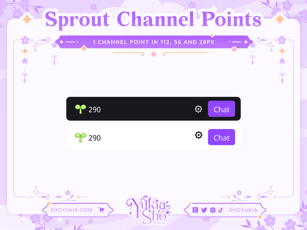 Channel Point Display Examples Twitch Channel Points Icons – Unique Designs for Streamers – Yukia Sho ...