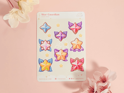 Star Guardian Emblems (Set 1) Mini Sticker Sheet - Yukia Sho Studios Ltd.