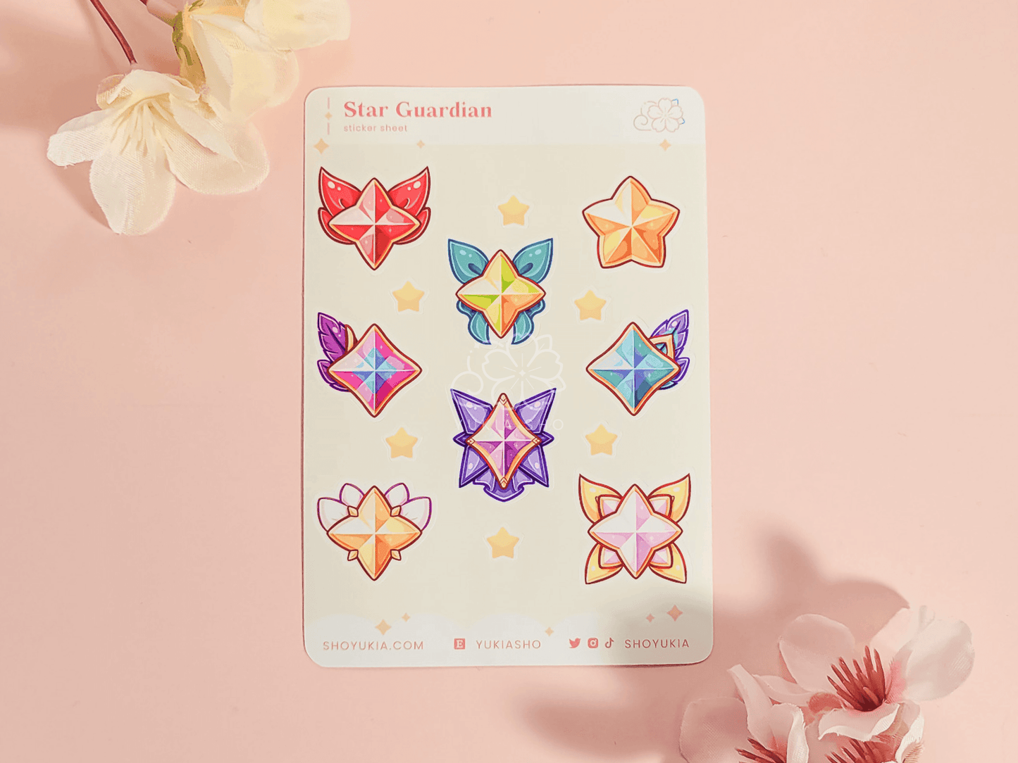 Star Guardian Emblems (Set 2) Mini Sticker Sheet - Yukia Sho Studios Ltd.