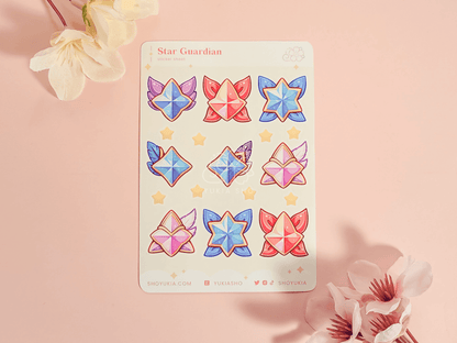 Star Guardian Emblems (Set 4) Mini Sticker Sheet - Yukia Sho Studios Ltd.