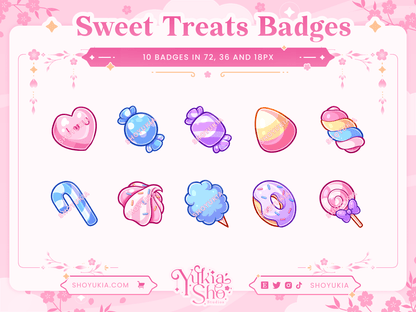 Sweet Treats Sub Badges - Yukia Sho Studios