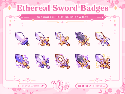 Ethereal Sword Sub Badges