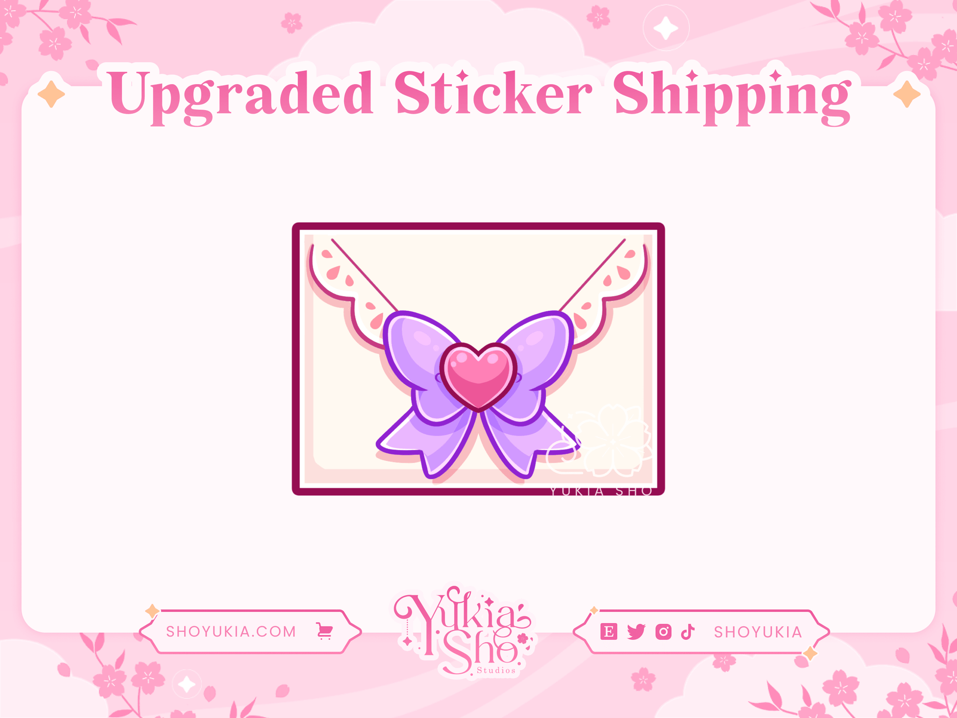 Upgraded Sticker Shipping - Yukia Sho Studios Ltd.