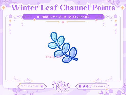 Winter Leaf Channel Points - Yukia Sho Studios Ltd.