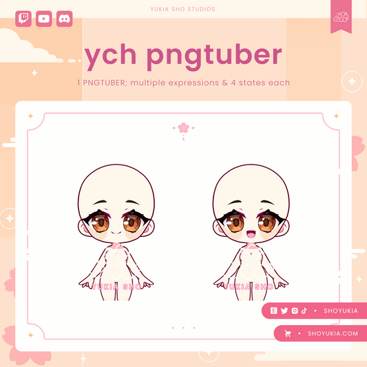 YCH PNGTuber (B) Commission - Yukia Sho Studios Ltd.