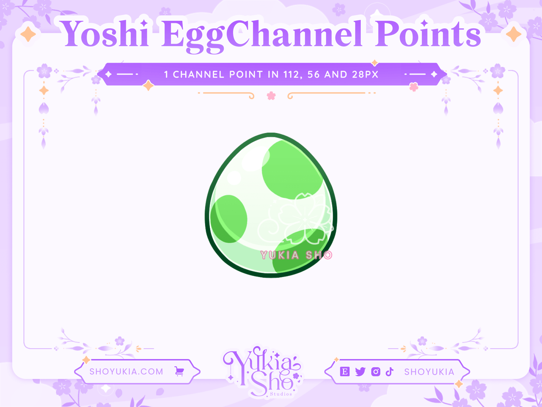 Yoshi Egg Channel Points for Twitch - Yukia Sho Studios
